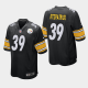 Men's Nike Pittsburgh Steelers #39 Minkah Fitzpatrick NFL Game Black Jersey