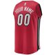 Youth Miami Heat Fanatics Red Fast Break Replica Custom Jersey - Statement Edition