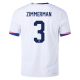 Nike Mens United States Walker Zimmerman Match Home Jersey 24/25 (White/Obsidian)