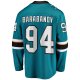 Men's San Jose Sharks Alexander Barabanov Fanatics Teal Home Breakaway Jersey