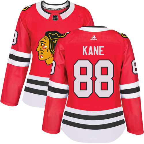 Adidas Chicago Blackhawks #88 Patrick Kane Red Home Women's Stitched NHL Jersey