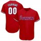 Men's Custom Red White-Royal Baseball Jersey