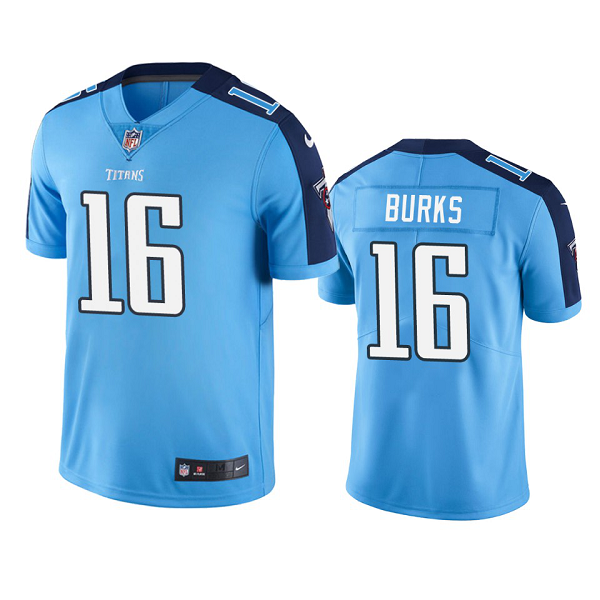 Men's Tennessee Titans Treylon Burks Light Blue 2022 NFL New Draft Vapor Limited Jersey