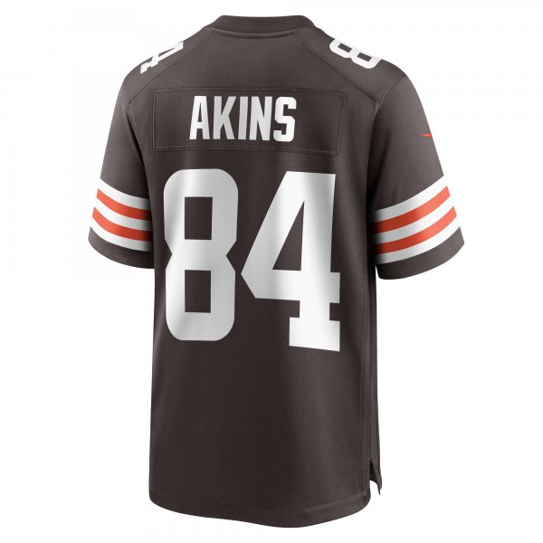 Men's Cleveland Browns Jordan Akins Nike Brown Game Player Jersey