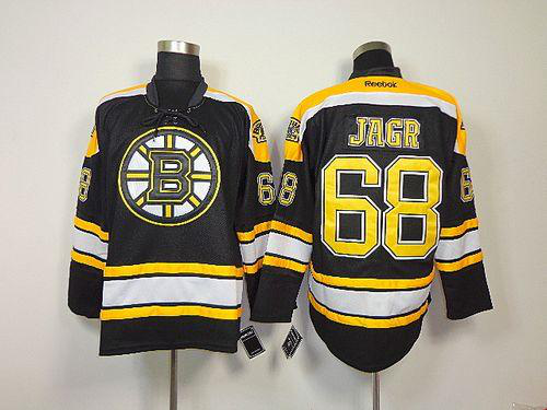 Boston Bruins #68 Jaromir Jagr Black Home Stitched NHL Jersey