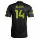 adidas Amar Sejdić Columbus Crew Away Jersey w/ MLS Patches 25/26 (Black/Yellow)