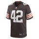 Men's Cleveland Browns Tony Fields II Nike  Brown Team Game Jersey