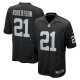 Men's Las Vegas Raiders Amik Robertson Nike Black Team Game Jersey