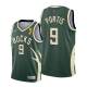 Men's Nike Milwaukee Bucks #9 Bobby Portis 2021 NBA Finals Champions Green Jersey