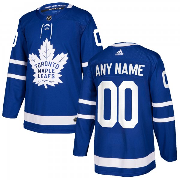 Men's Toronto Maple Leafs adidas Blue Custom Jersey