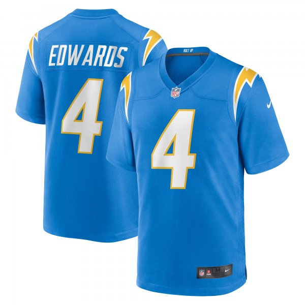 Men's Los Angeles Chargers Gus Edwards Nike  Powder Blue  Game Jersey