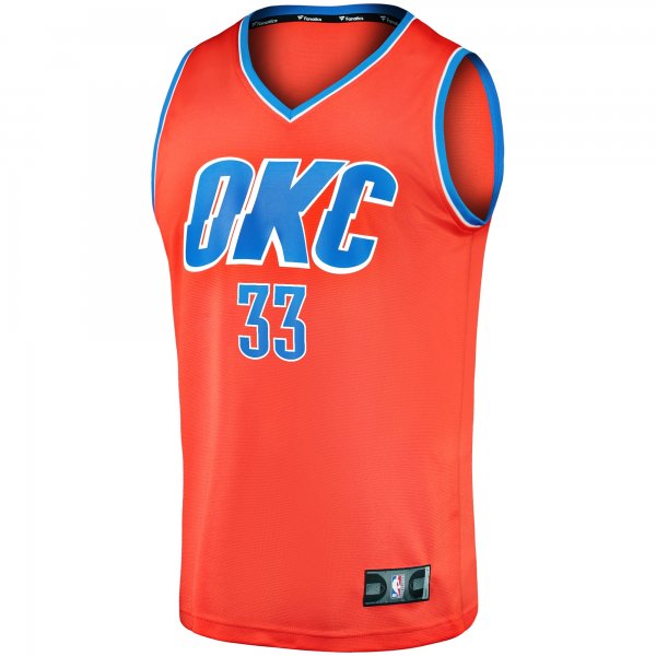 Youth Oklahoma City Thunder Gordon Hayward Fanatics Orange Fast Break Replica Player Jersey - Statement Edition