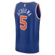 Youth New York Knicks Precious Achiuwa Fanatics Royal Fast Break Player Jersey - Icon Edition