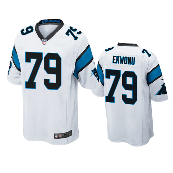 Men's Carolina Panthers Ikem Ekwonu White 2022 NFL New Draft Limited Jersey