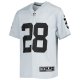 Youth Las Vegas Raiders Josh Jacobs Nike Silver Inverted Team Game Jersey