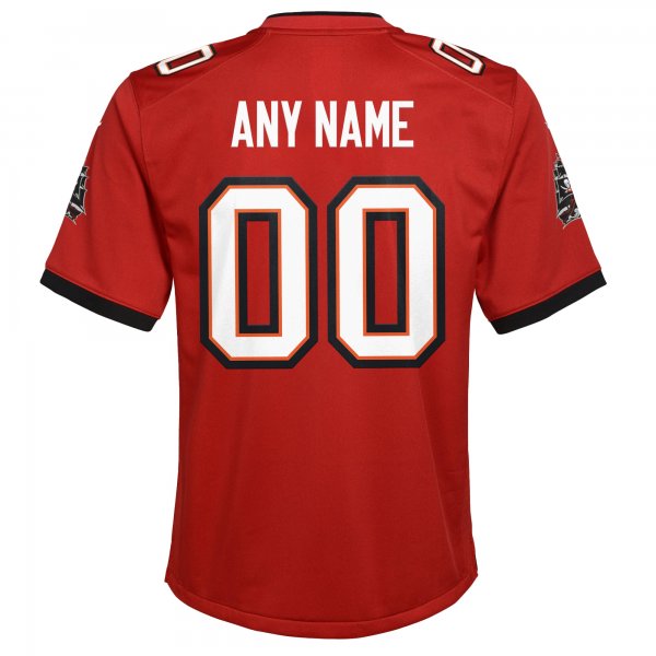 Youth Nike Tampa Bay Buccaneers Red Custom Game Jersey