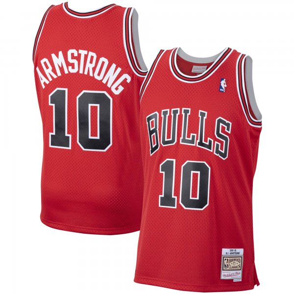 Men's Chicago Bulls B. J. Armstrong Mitchell & Ness Red 2001/02 Hardwood Classics Swingman Jersey