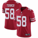 Men's Nike San Francisco 49ers #58 Keena Turner Team Color Vapor Untouchable Limited Red NFL Jersey