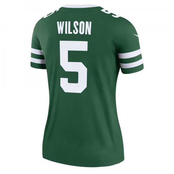 Women's New York Jets Garrett Wilson Nike Legacy Green Legend Jersey