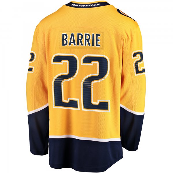 Men's Nashville Predators Tyson Barrie Fanatics Gold Home Breakaway Jersey