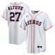 Men's Houston Astros Jose Altuve Nike White Home Replica Player Name Jersey