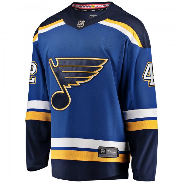 Men's St. Louis Blues Kasperi Kapanen Fanatics Blue Home Breakaway Jersey