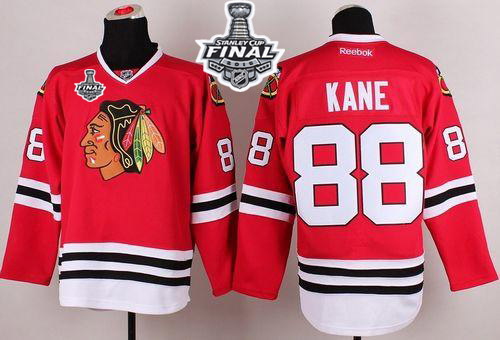 Chicago Blackhawks #88 Patrick Kane Red 2015 Stanley Cup Stitched NHL Jersey