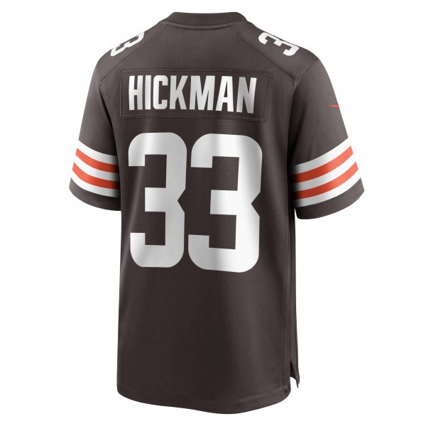 Men's Cleveland Browns Ronnie Hickman Nike  Brown Team Game Jersey