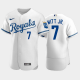 Men's Kansas City Royals #7 Bobby Witt Jr. 2022 White MLB Jersey