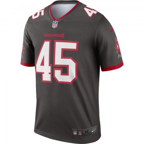 Men's Tampa Bay Buccaneers Devin White Nike Pewter Alternate Legend Jersey