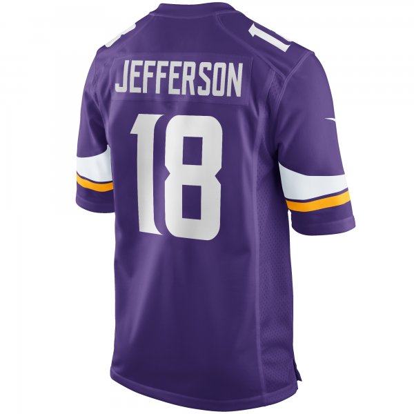 Men's Minnesota Vikings Justin Jefferson Nike Purple Player Game Jersey