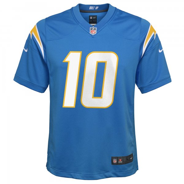 Youth Los Angeles Chargers Justin Herbert Nike Powder Blue Game Jersey