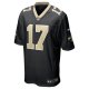 Men's New Orleans Saints A.T. Perry Nike  Black Team Game Jersey