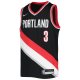 Youth Portland Trail Blazers C.J. McCollum Nike Black 2021/22 Diamond Swingman Jersey - Icon Edition