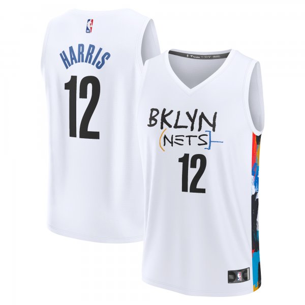 Men's Brooklyn Nets Joe Harris Fanatics White Fastbreak Jersey - City Edition