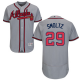 Atlanta Braves #29 John Smoltz Grey Flexbase Collection Stitched MLB Jersey