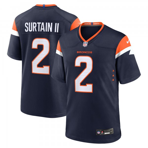 Men's Denver Broncos #2 Patrick Surtain II Nike Navy Alternate Limited Jersey