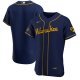 Men's Nike Milwaukee Brewers Blank Navy Alternate 2020 Team MLB Jersey