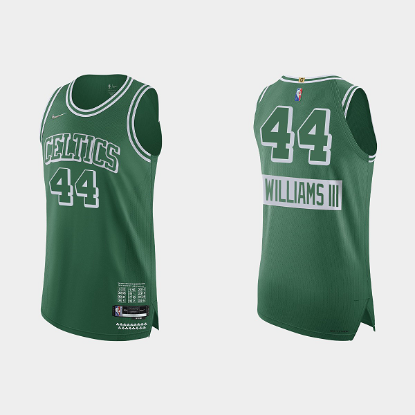 Men's Boston Celtics #44 Robert Williams III 2021/22 75th Anniversary City Green NBA Jersey