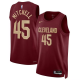 Men's Donovan Mitchell #45 Cleveland Cavaliers Nike Unisex 2022/23 Swingman Icon Edition Burgundy NBA Jersey