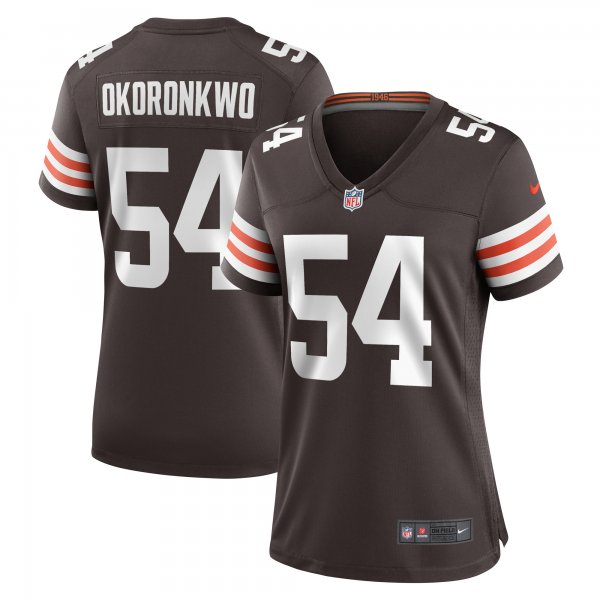 Women's Cleveland Browns Ogbonnia Okoronkwo Nike Brown Game Player Jersey