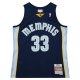 Men's Memphis Grizzlies Marc Gasol Mitchell & Ness Navy 2008/09 Hardwood Classics Swingman Throwback Jersey