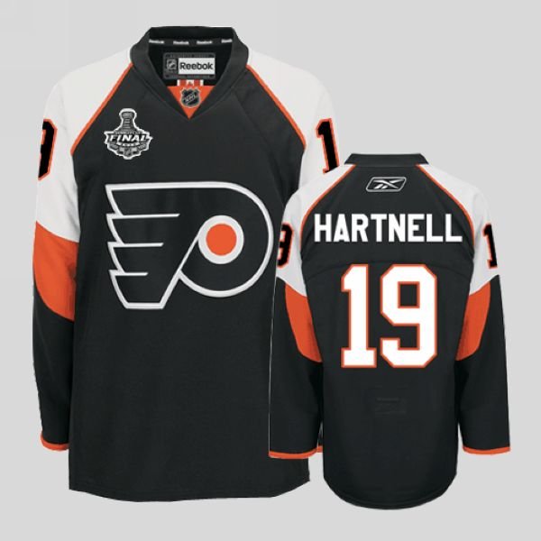 Philadelphia Flyers #19 Scott Hartnell Stitched Black NHL Jersey with Stanley Cup Finals Patch