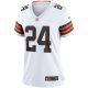 Women's Cleveland Browns Nick Chubb Nike White Game Jersey