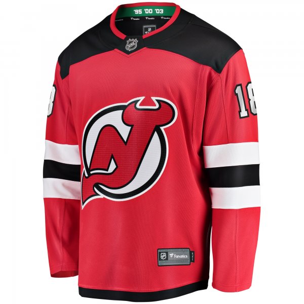 Men's New Jersey Devils Ondrej Palat Fanatics Red Home Breakaway Player Jersey