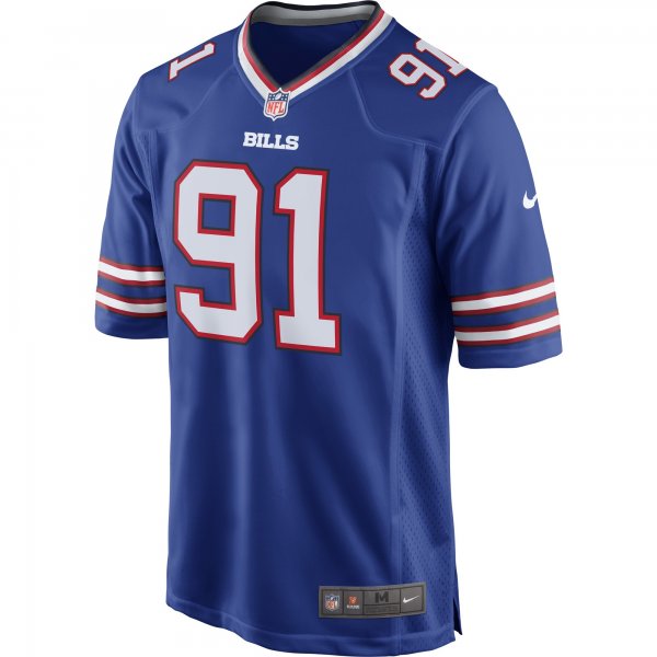 Men's Buffalo Bills Ed Oliver Nike Royal Team Game Player Jersey