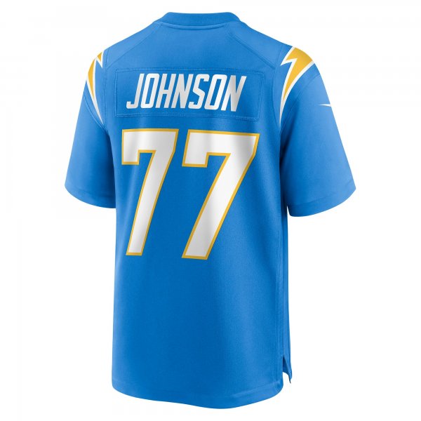 Men's Los Angeles Chargers Zion Johnson Nike Powder Blue Player Game Jersey