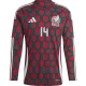 adidas Mens Mexico Chicharito Home Long Sleeve Jersey 24/25 (Multicolor)