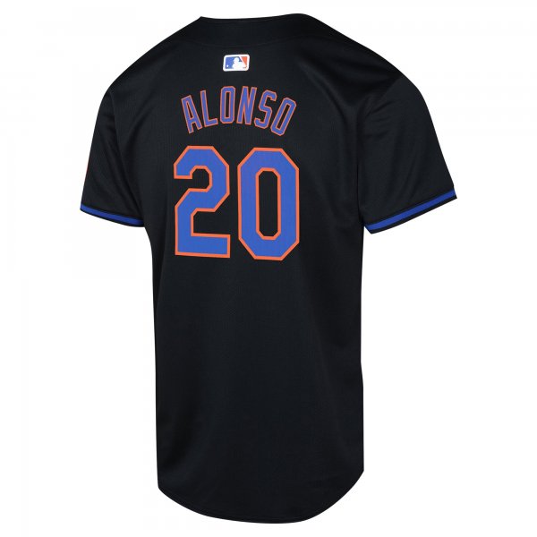 Youth New York Mets Pete Alonso Nike Black Alternate Limited Player Jersey