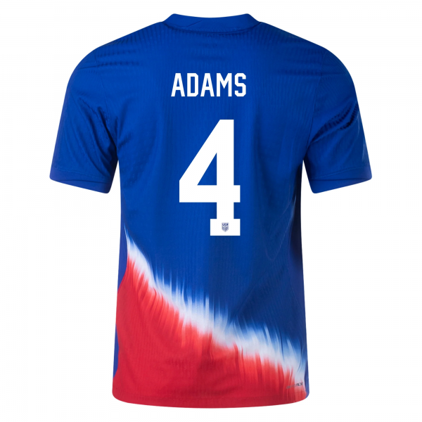 Nike United States Match Tyler Adams Away Jersey 24/25 (Old Royal/Sport Red/White)
